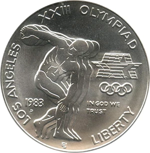 image for: 1983-D Olympic $1 PCGS MS69 - No Reserve!