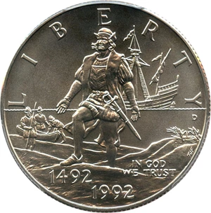 image for: 1992-D Columbus 50c PCGS MS70 - No Reserve!