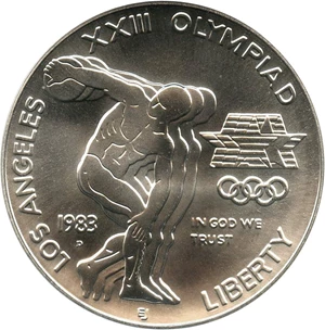 image for: 1983-D Olympic $1 PCGS MS69 - No Reserve!