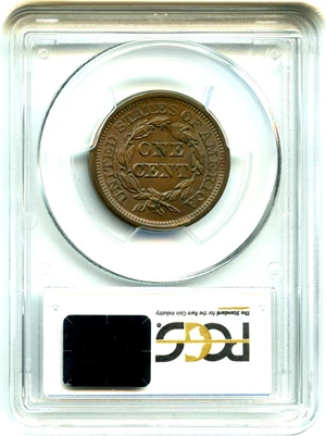 image for: 1846 1c PCGS/CAC MS64 BN (Tall Date)