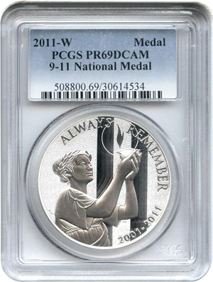 image for: Medal: 2011 Medal PCGS Proof 69 (September 11 National Medal) - No Reserve!