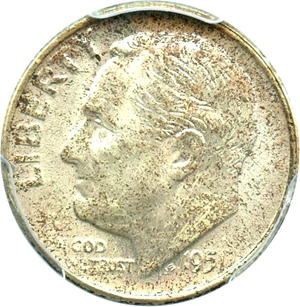image for: 1951-S 10c PCGS MS66