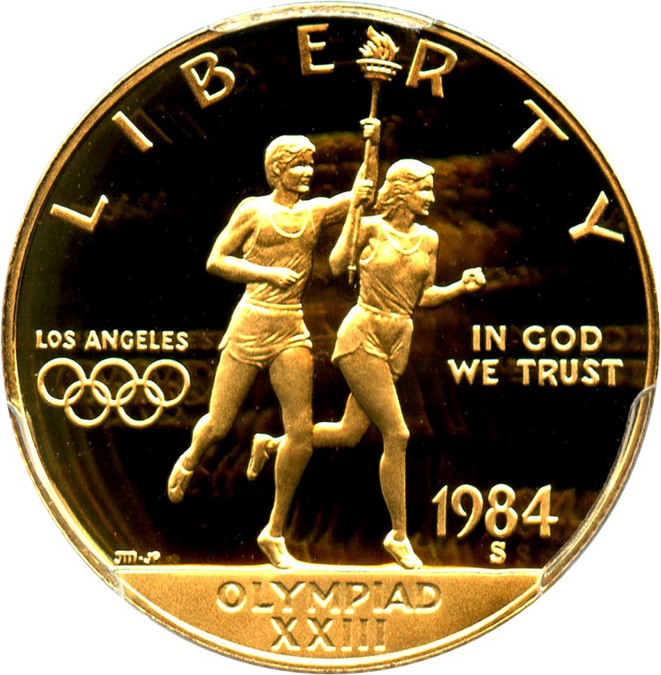 image for: 1984-S Olympic $10 PCGS Proof 69 DCAM - No Reserve!