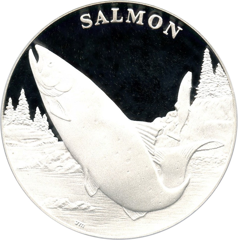 2003 Medal National Wildlife Rescue Service, Silver, Salmon PR DCAM