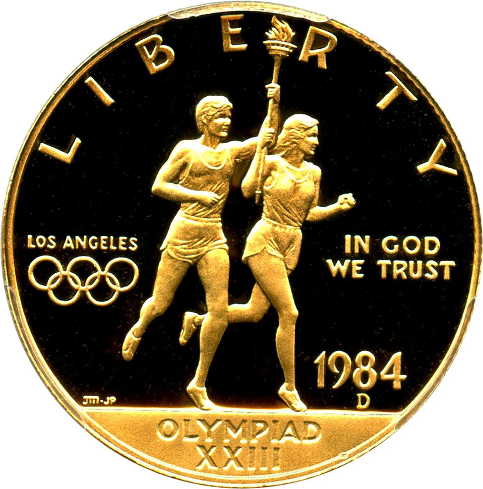 image for: 1984-D Olympic $10 PCGS Proof 69 DCAM - No Reserve!