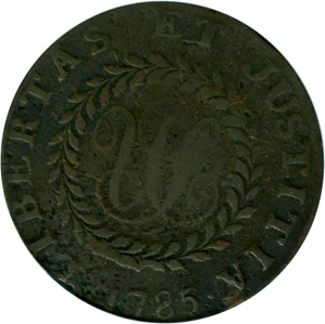 image for: 1785 Nova Constellatio PCGS F15 (Pointed Rays) Affordable Early Copper