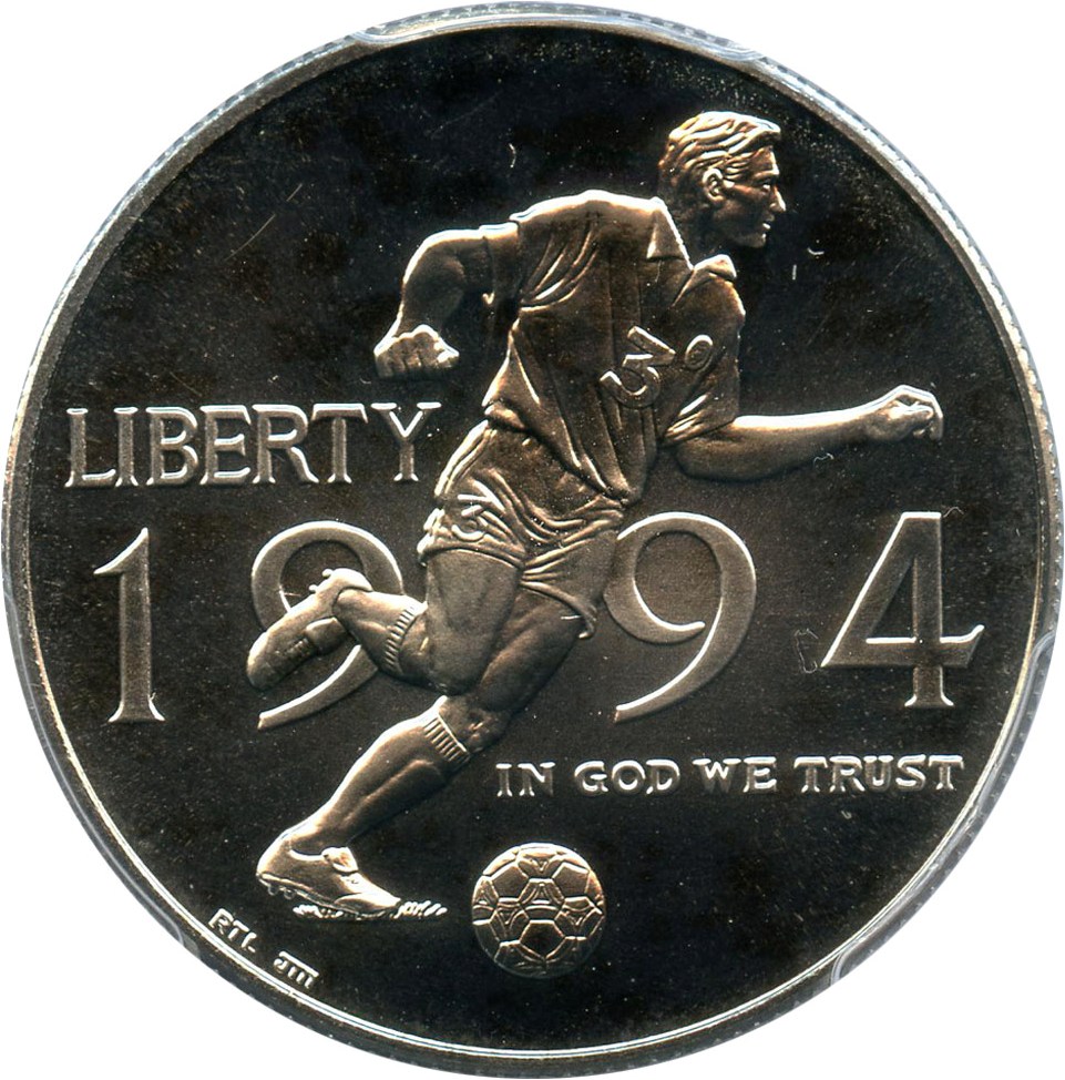 image for: 1994-D World Cup 50c PCGS MS69 - No Reserve!