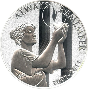 image for: Medal: 2011 Medal PCGS Proof 69 (September 11 National Medal) - No Reserve!