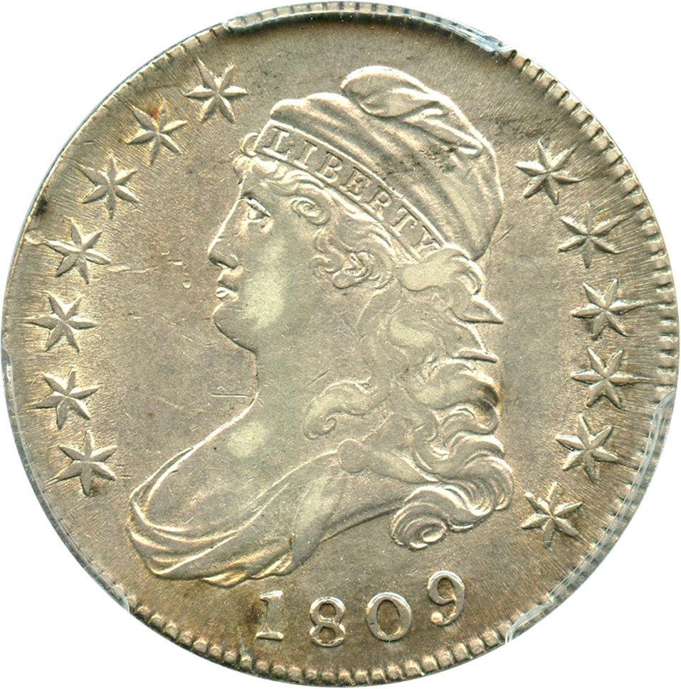 image for: 1809 50c PCGS XF45 (III Edge) Better Variety