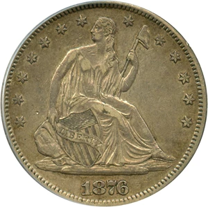 image for: 1876-S 50c PCGS XF40