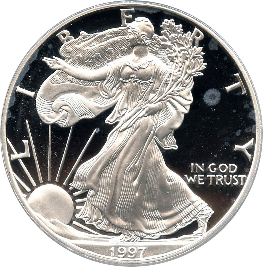 image for: 1997-P Silver Eagle $1 PCGS Proof 69 DCAM - No Reserve!