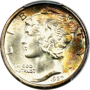 image for: 1927-S 10c PCGS/CAC MS66+ FB - Finest Graded at PCGS