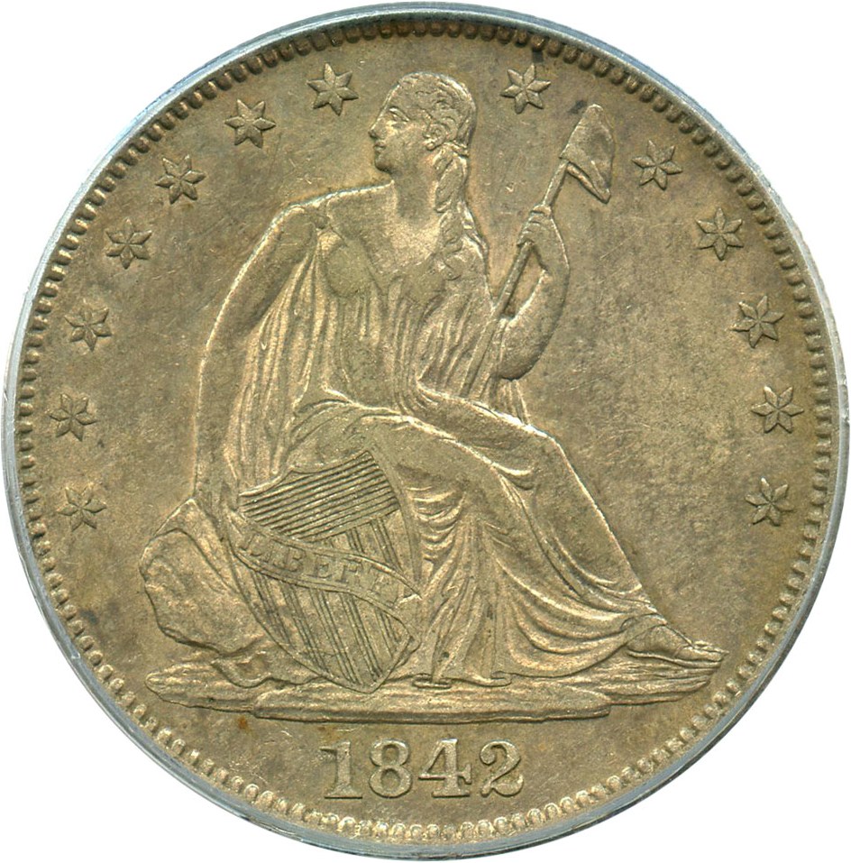 image for: 1842-O 50c PCGS XF40 (Reverse of 1842)