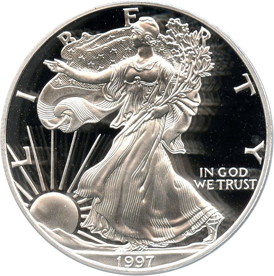 image for: 1997-P Silver Eagle $1 PCGS Proof 69 DCAM - No Reserve!