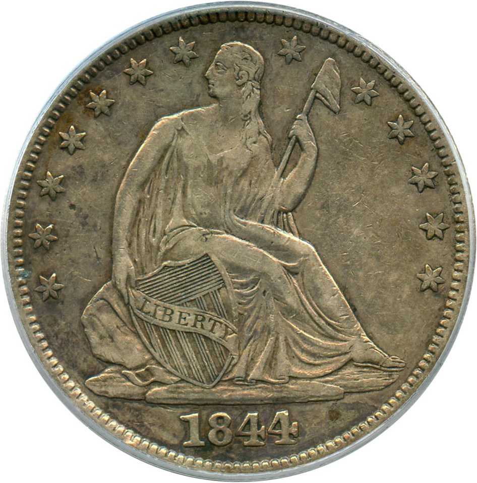 image for: 1844 50c PCGS XF40