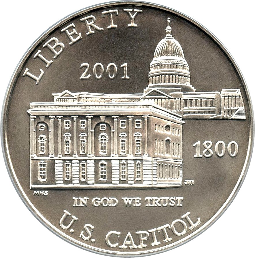 image for: 2001-P Capitol Visitors Center $1 PCGS MS69