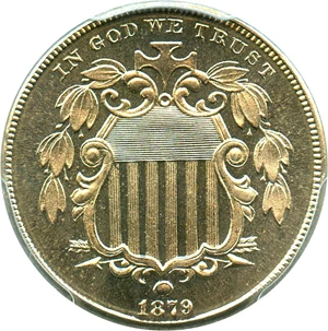 image for: 1879 5c PCGS/CAC Proof 66