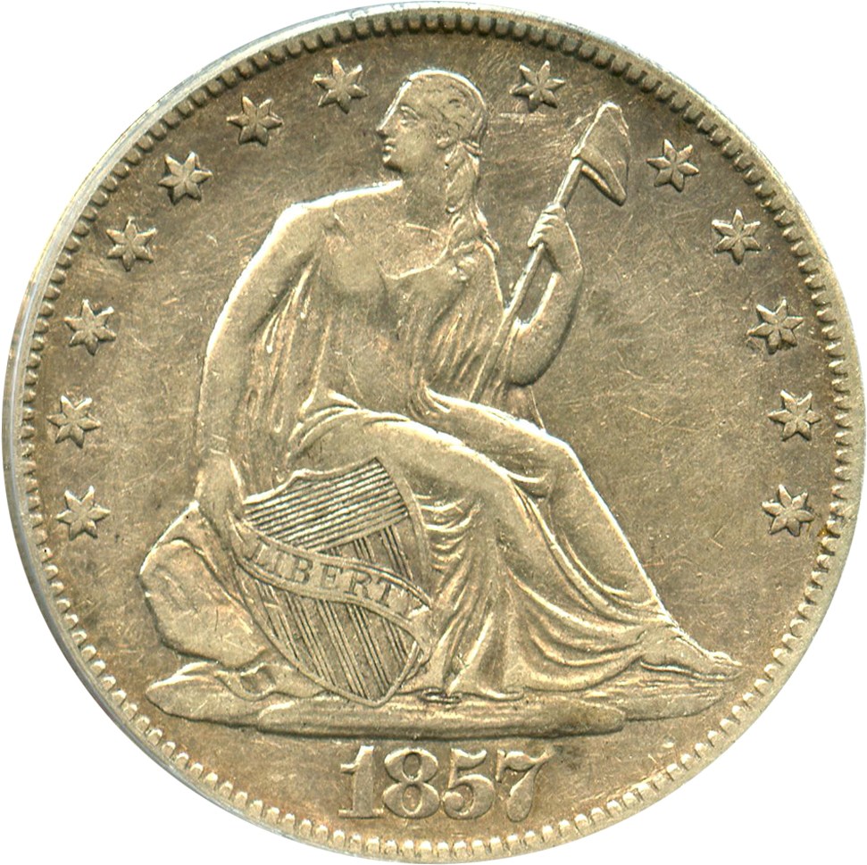 image for: 1857-O 50c PCGS AU50