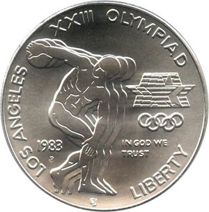 image for: 1983-D Olympic $1 PCGS MS69 - No Reserve!