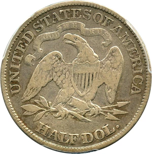 image for: 1884 50c PCGS F15 - Scarce Low Mintage Date