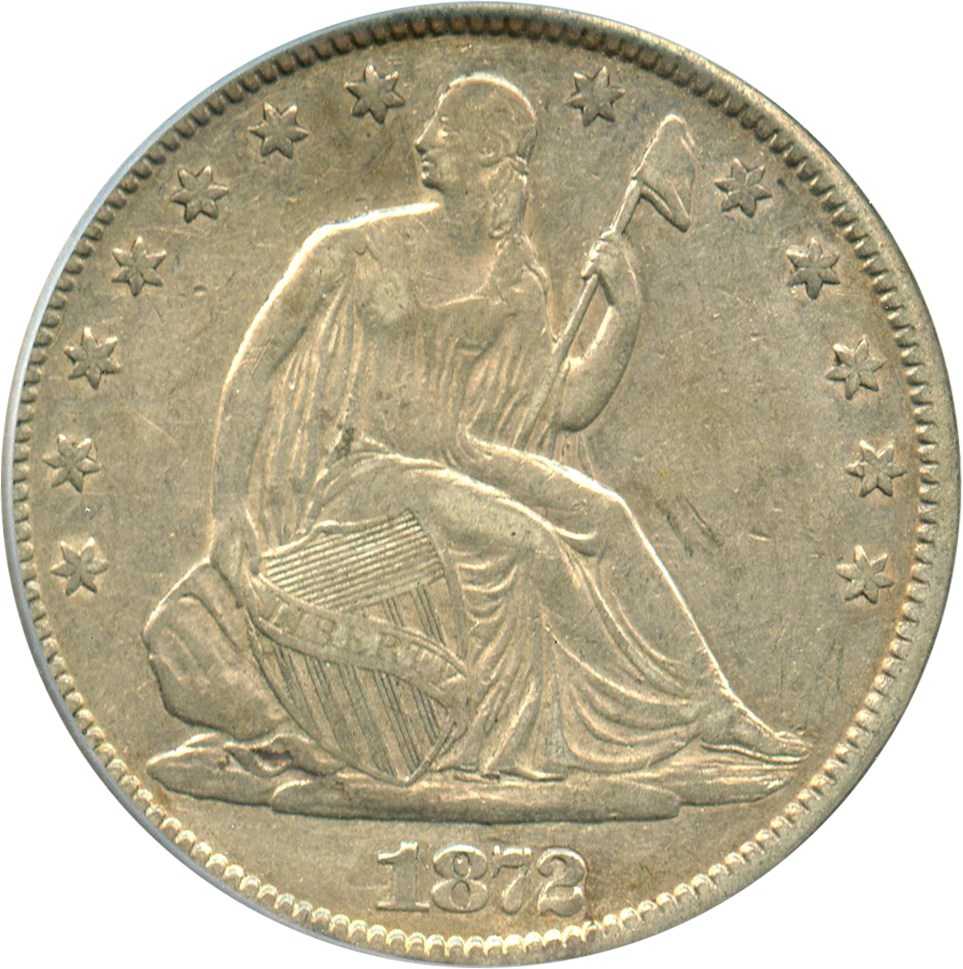 image for: 1872 50c PCGS XF45