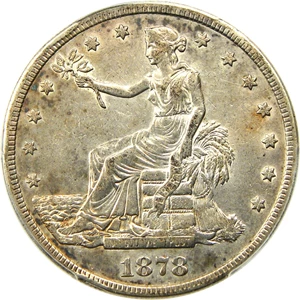 image for: 1878-CC Trade$ PCGS VF35 - Key Date from Carson City