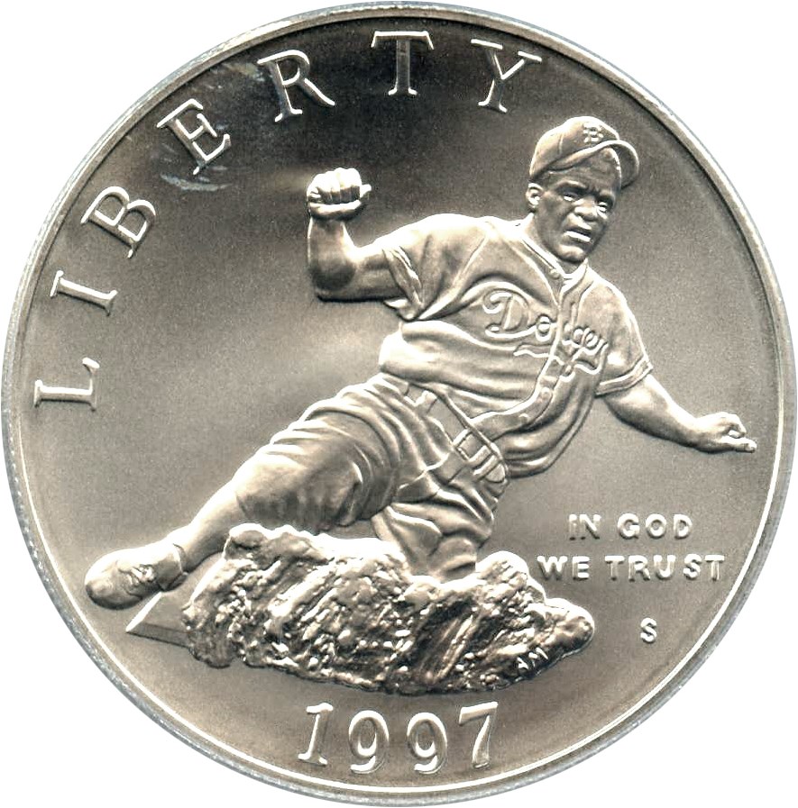image for: 1997-S Jackie Robinson $1 PCGS MS69