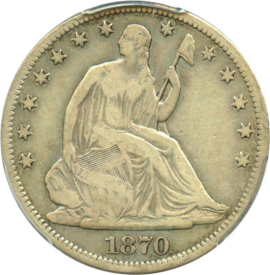 image for: 1870-S 50c PCGS F15