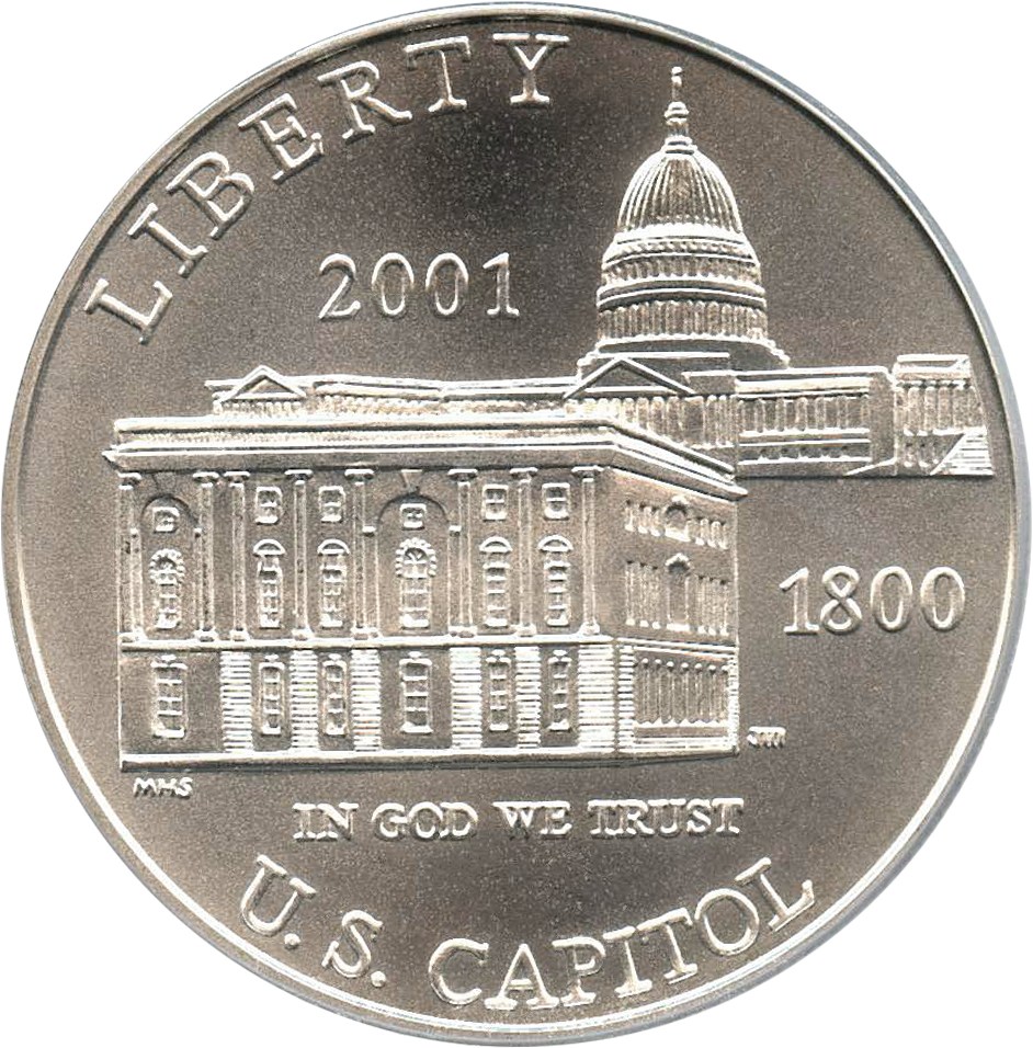 image for: 2001-P Capitol Visitors Center $1 PCGS MS69 - No Reserve!