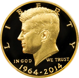 image for: 2014-W JFK 50th Anniversary Gold 50c PCGS PR69 DCAM - No Reserve!