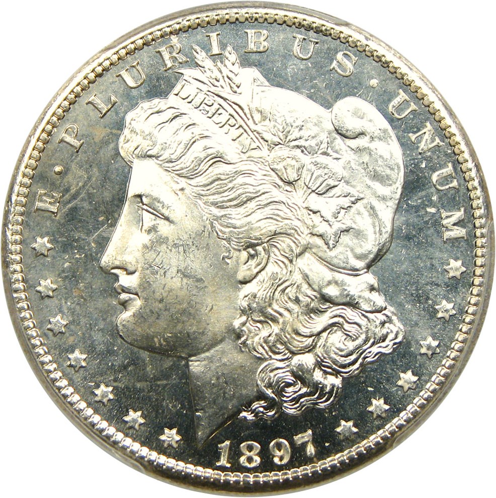 image for: 1897-S $1 PCGS MS65 DMPL - Rare Deep Mirror Prooflike