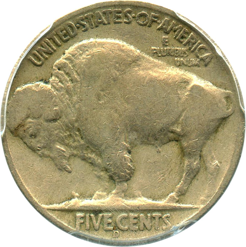 image for: 1936-D 5c PCGS VF25 (3 1/2 Legs) Rarely Seen Variety