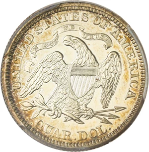 image for: 1869 25c PCGS/CAC Proof 65 CAM