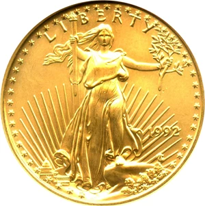 image for: 1992 Gold Eagle $25 NGC MS69 - No Reserve!