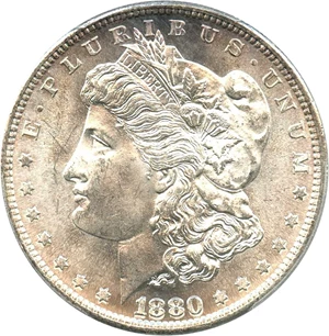 image for: 1880/79-S $1 PCGS MS65 (80/79)