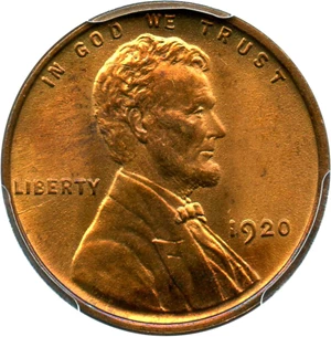 image for: 1920 1c PCGS MS65 RB - Looks Red