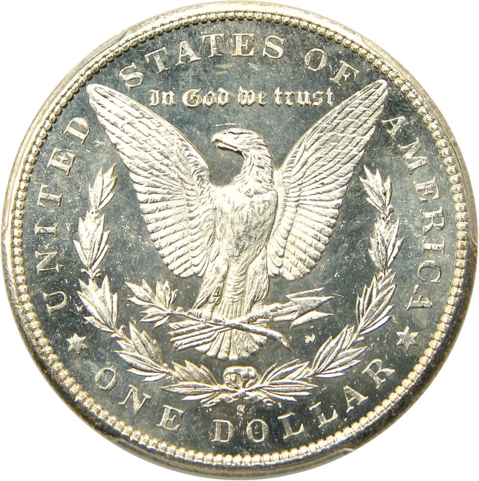 image for: 1897-S $1 PCGS MS65 DMPL - Rare Deep Mirror Prooflike