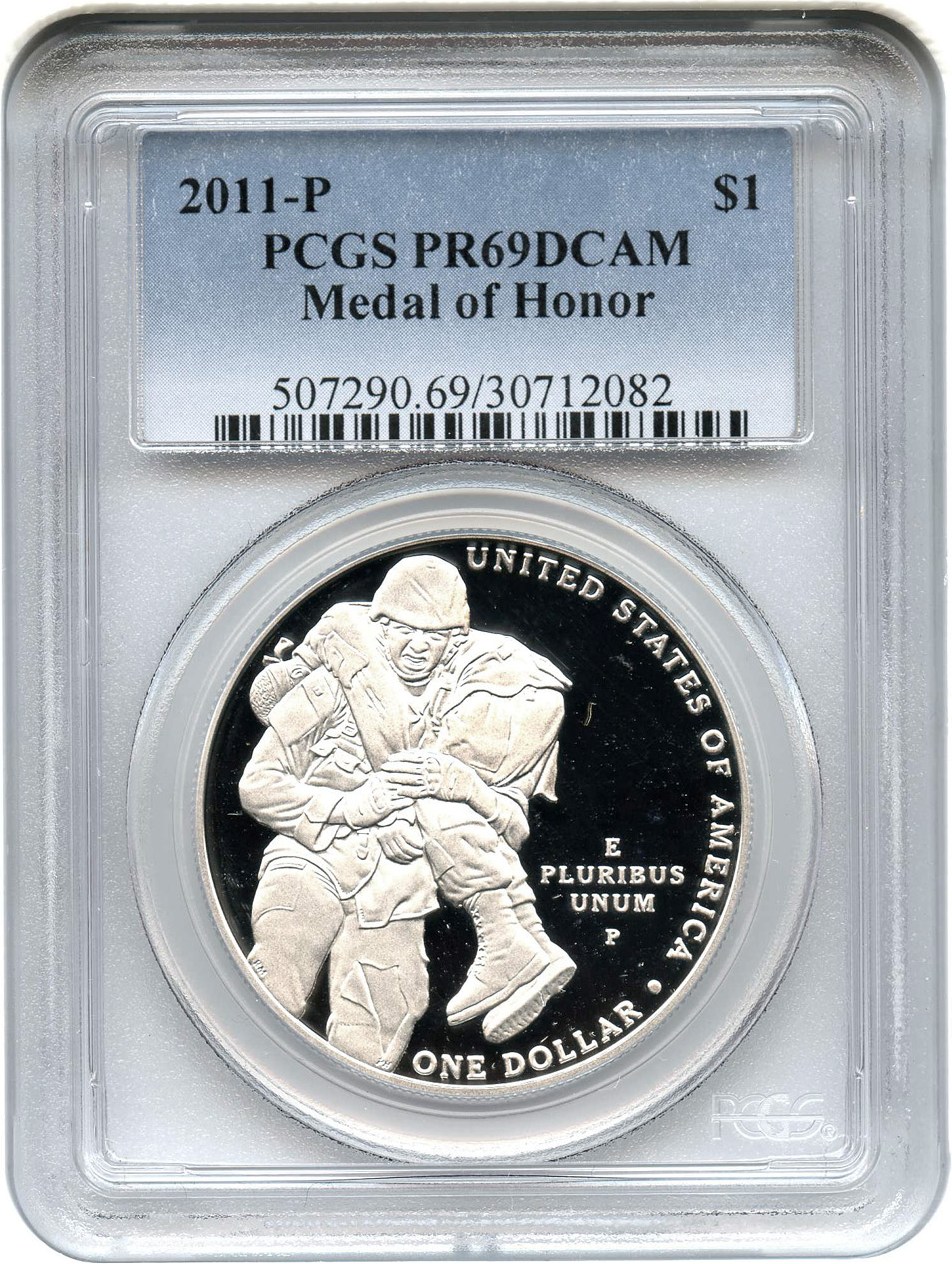 image for: 2011-P Medal of Honor $1 PCGS Proof 69 DCAM - No Reserve!