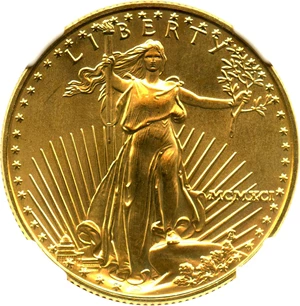 image for: 1991 Gold Eagle $25 NGC MS69 - No Reserve!