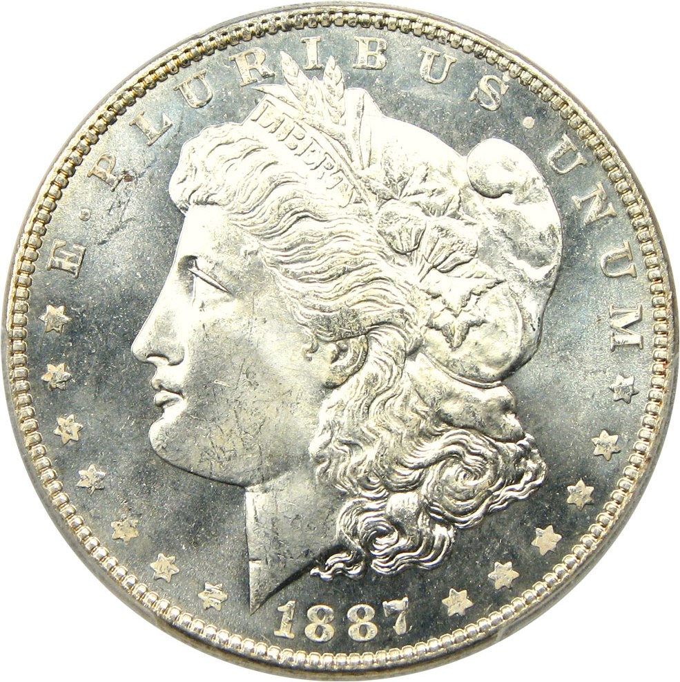 image for: 1887/6 $1 PCGS MS66 PL