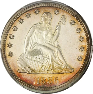 image for: 1886 25c PCGS Proof 66 CAM - No Reserve!