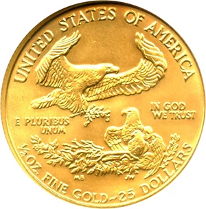 image for: 1992 Gold Eagle $25 NGC MS69 - No Reserve!