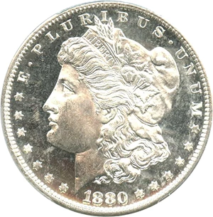 image for: 1880/79-S $1 PCGS/CAC MS65 DMPL (VAM 8, 80/79 Medium S)