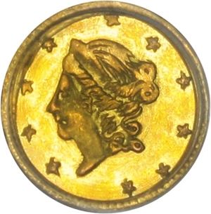 image for: California Gold: 1871 50c PCGS MS64 (BG-1011) OGH