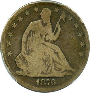 image for: 1876-CC 50c PCGS Good-6 - Popular Carson City Half Dollar