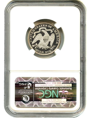 image for: 1890 25c NGC/CAC Proof 66+ DCAM - Amazing High Quality Gem Proof