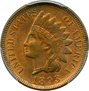 image for: 1893 1c PCGS MS63 RB