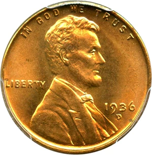 image for: 1936-D 1c PCGS MS67 RD - Registry Quality Gem