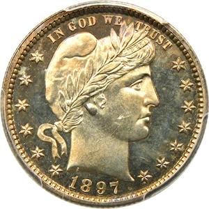 image for: 1897 25c PCGS Proof 63 CAM