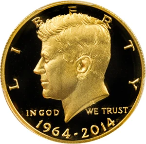 image for: 2014-W JFK 50th Anniversary Gold 50c PCGS PR69 DCAM - No Reserve!